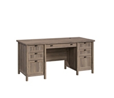 Costa Double Pedestal Executive Desk - 65"W x 26"D
