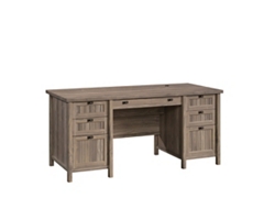Costa Double Pedestal Executive Desk - 65"W x 26"D