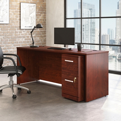 Affirm Desk w/ 2-Drawer Mobile File Pedestal – 71"W x 29.5"D