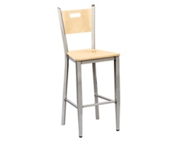 Frappe Wood Cafe Stool with Clear Coat