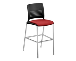 Strive Cafe Stool with Fabric Seat