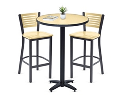 Loft Bar Height Table and Two Chair Set