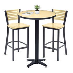 Loft Bar Height Table and Two Chair Set