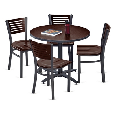 Loft 42" Standard Height Table and Four Chair Set