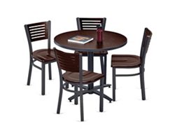 Loft 42" Standard Height Table and Four Chair Set