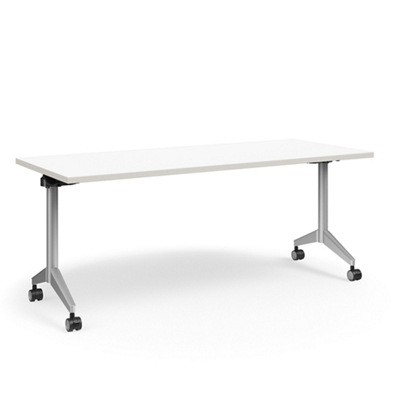 Pirouette Rectangular Flip-Top Training Table - 72"W x 30"D