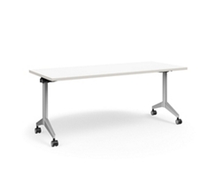 Pirouette Rectangular Flip-Top Training Table - 72"W x 30"D