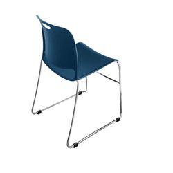 Poly Stack Chair with Glides 18"W x 31.5"H