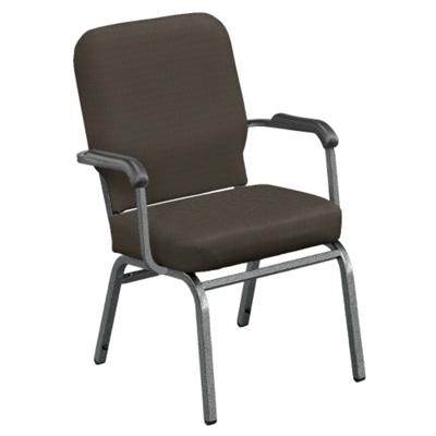 FEX-CHAIR WITH ARM GREEN／ACTUS Fabric Stack Chair - 500 lb Weight Capacity