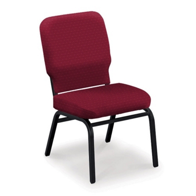 Armless Fabric Ganging Stack Chair - 500 lb Weight Capacity