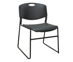 Zeng Anti-Microbial Armless Stack Chair with 400 lb. Capacity