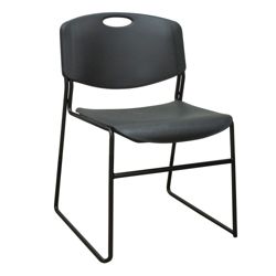 Zeng Anti-Microbial Armless Stack Chair with 400 lb. Capacity