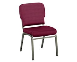 Solid Upholstery Armless Big & Tall Wingback Stack Chair