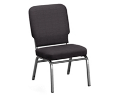 Solid Upholstery Armless Big & Tall Wingback Stack Chair