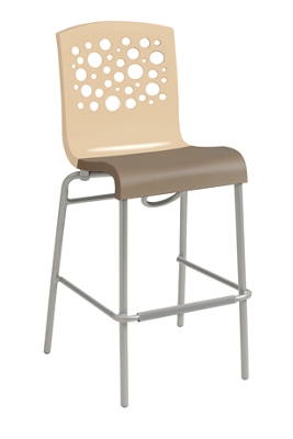Stacking Barstool with Bubble Back