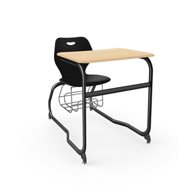 Intellect Wave Double Entry Student Desk with Storage