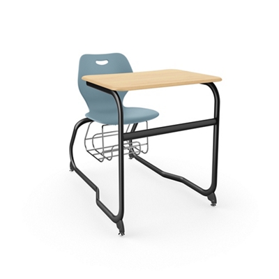 Intellect Wave Double Entry Student Desk with Storage