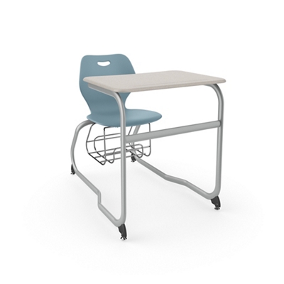Intellect Wave Double Entry Student Desk with Storage