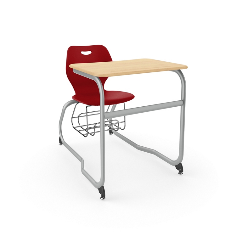 Intellect Wave Double Entry Student Desk with Storage