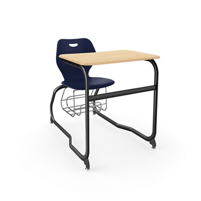 Intellect Wave Double Entry Student Desk with Storage