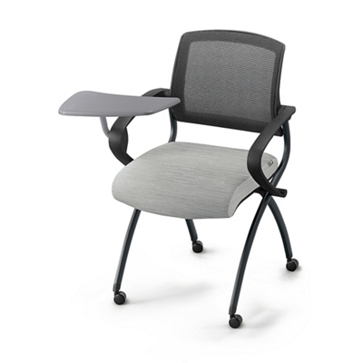 Swivel chair discount with tablet arm