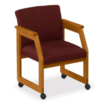 Angle Arm Conference Chair with Casters