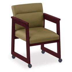 Tapered Arm Conference Chair with Casters