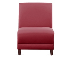 Parkside Armless Guest Chair in Polyurethane or Fabric - 21"W