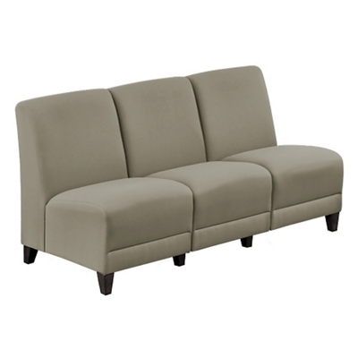 Parkside Armless Sofa in Polyurethane or Fabric - 64.5