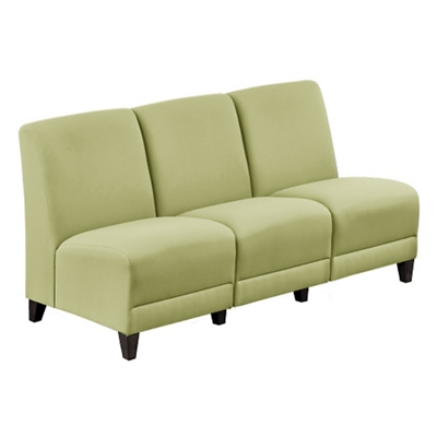Parkside Armless Sofa in Polyurethane or Fabric - 64.5