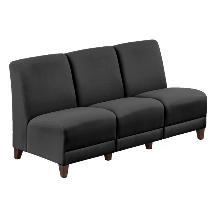 Parkside Armless Sofa in Polyurethane or Fabric - 64.5