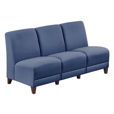 Parkside Armless Sofa in Polyurethane or Fabric - 64.5