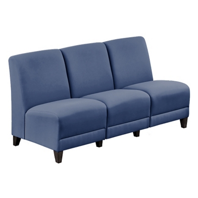 Parkside Armless Sofa in Polyurethane or Fabric - 64.5