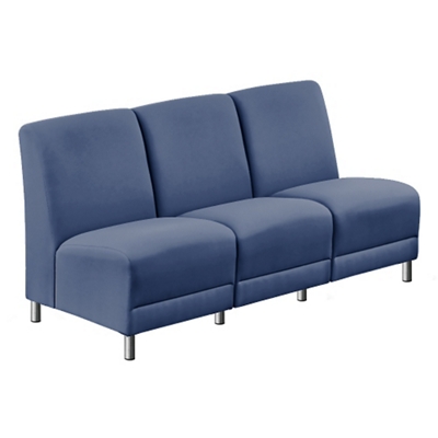 Parkside Armless Sofa in Polyurethane or Fabric - 64.5