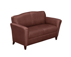 Eco Bonded Leather Loveseat