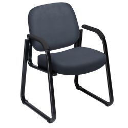 Guest Chair with Arms in Vinyl