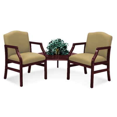 Corner chair best sale and table set