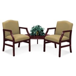 2 Chairs and Corner Table in Standard Upholstery