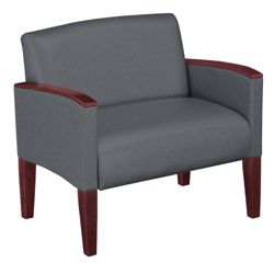 Extra Large Guest Chair in Solid Fabric