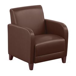 Parkside Guest Chair in Faux Leather - 27"W