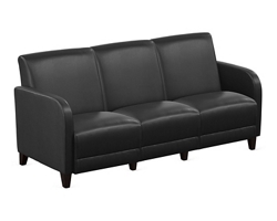 Parkside Sofa in Faux Leather - 69.5"W