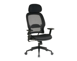Mesh Back Chair with Adjustable Headrest
