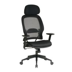 Mesh Back Chair with Adjustable Headrest