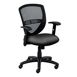 Network Mesh Back Faux Leather Seat Task Chair