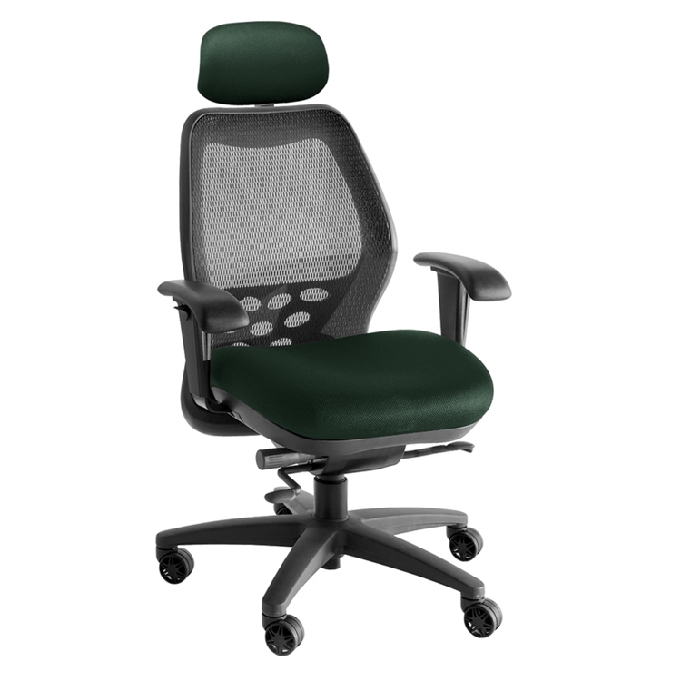 SXO Mid-Back Mesh Chair with Headrest