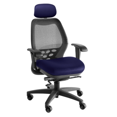 SXO Mid-Back Mesh Chair with Headrest
