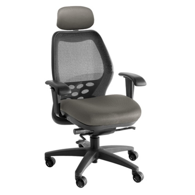 SXO Mid-Back Mesh Chair with Headrest