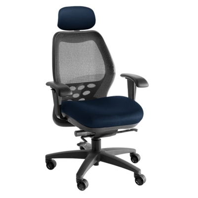 SXO Mid-Back Mesh Chair with Headrest