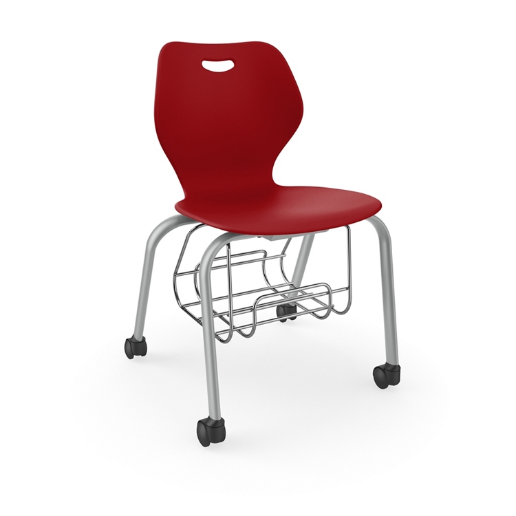 Intellect Wave Mobile Student Chair with Storage - 18