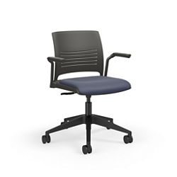 Task Chair with Arms and Fabric Seat